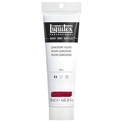 Image of Liquitex 1047114 Professional Heavy Body Acrylic Paint 138 ml tube, Quinacridone Magenta