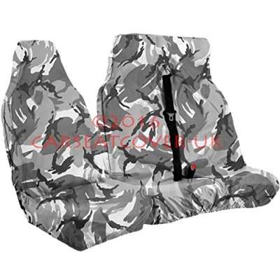 Image of URBAN GREY CAMOUFLAGE Camo Van Seat Covers Single + Double