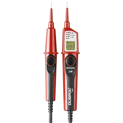 Image of Benning 050263 &quot;Duspol&quot; Digtal Two Pole Voltage Tester, Red/Black