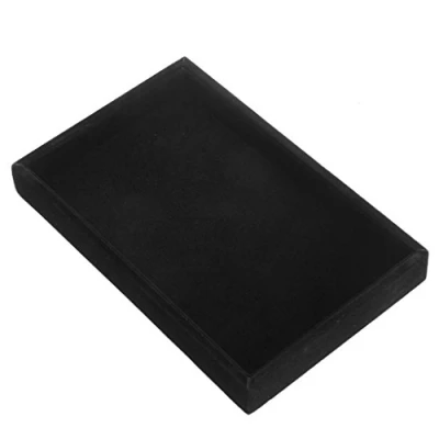 Image of Mentin Velvet Jewellery Tray, Display Box 22.5 x 14.5 3 cm (Black)