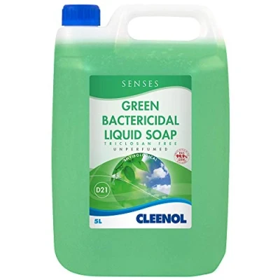 Image of Senses Green Bactericidal Liquid Hand Soap 2x5ltr