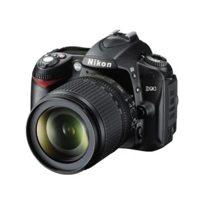 Image of Nikon D90 Digital SLR Camera with 18 105mm VR Lens Kit (12.3MP) 3 inch LCD (Renewed)