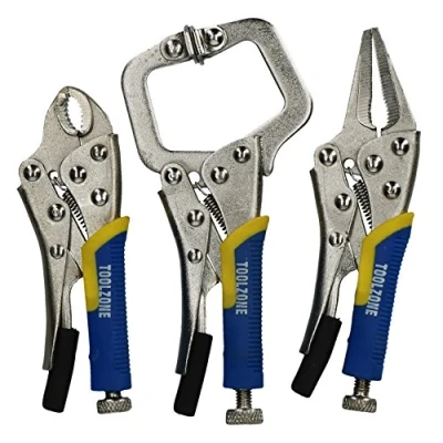 Image of 3pc Mini Locking Plier Clamp Mole Vice Grip Pliers Welding Clasp C