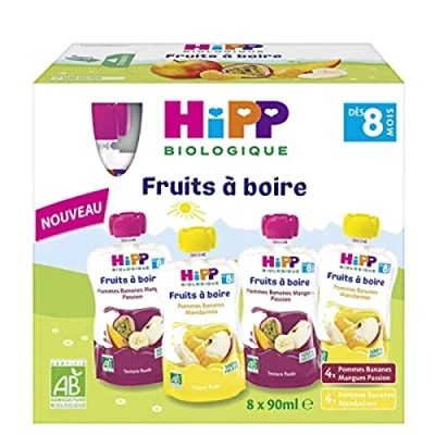 Image of HiPP Drinking Fruit from 8 Months Organic Gourds of 90ml