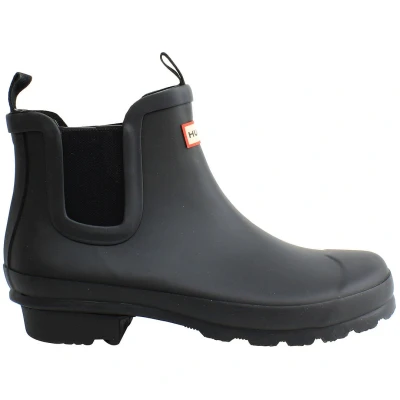 Image of Hunter ORIGINAL KIDS CHELSEA boys&#039;s Children&#039;s Mid Boots in Black