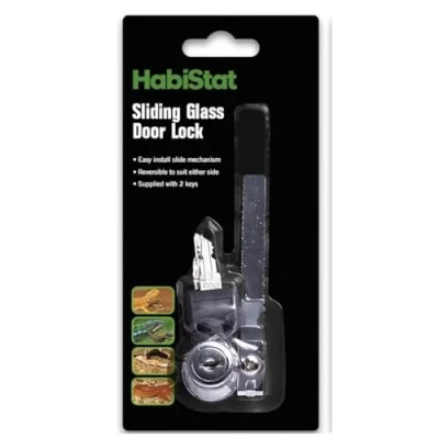 Image of Habistat Sliding Glass Door Lock 90mm Vivarium with 2 Keys