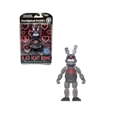 Image of Funko Action Figure 5&quot;: Five Nights At Freddy&#039;s (FNAF) Blackheart Bonnie the Rabbit Collectable Toy Gift Idea Official Merchandise for Boys, Girls, Kids &amp; Adults Video Games Fans