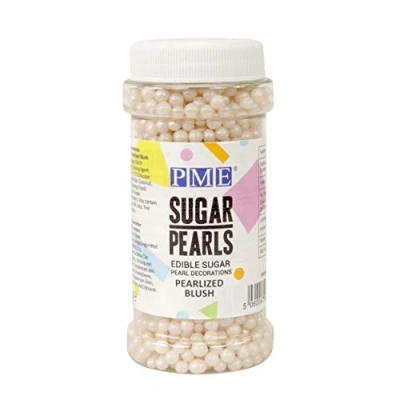 Image of PME Sugar Pearls Pearlized Blush, 100 g