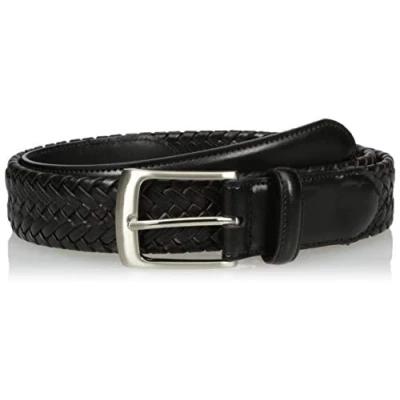 Image of PGA TOUR Men&#039;s Stretch Braid Belt, Black, Medium