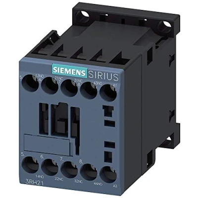 Image of Siemens 3RH2122 1AP00 Contactor Relay, 2No+2Nc, AC 230V, 50/60 Hz, Size S00, Screw Terminal, White