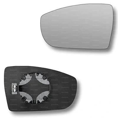 Image of Less4spares Replacement Wing Mirror Glass Left Compatible with Ford Kuga 2008 2019 CLIP ON Passnager Near Side N/S Heated Convex