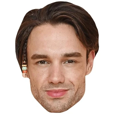 Image of Liam Payne (Braid) Celebrity Mask, Flat Card Face, Fancy Dress Mask