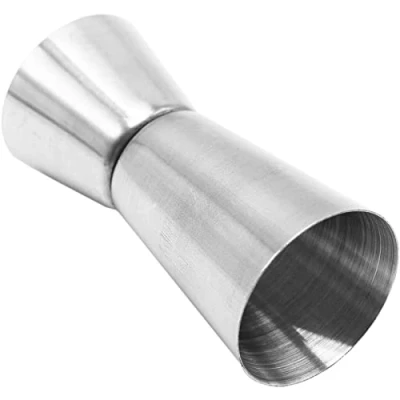 Image of 2 Pcs Stainless Steel Jigger,Alcohol Measure for Spirits,Jigger Spirit Measure, 25ml/50ml and 15/30ml Dual Cup Double Jigger Bar Cocktail Shot