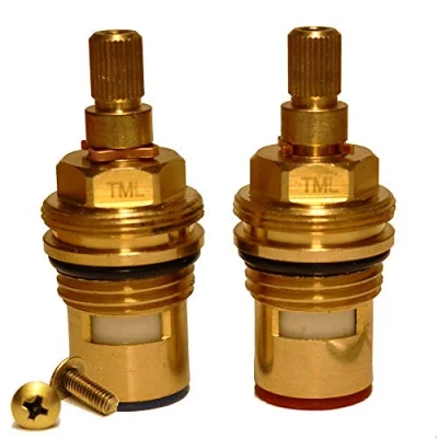 Image of 28 Spline ASCDV0003 Replacement Ceramic Cartridge Tap Valve Quarter Turn Gland Insert BSP 1/2&quot;