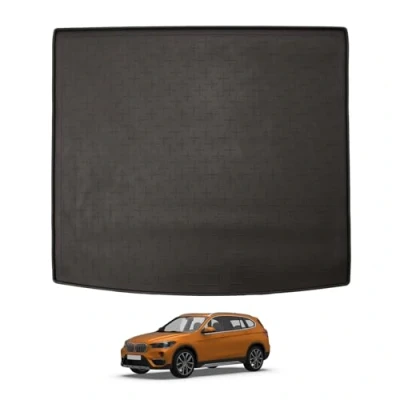 Image of Travall CargoMat Boot Liner Compatible with BMW X1 (2015 2022) Premium Tailored to Fit Car Floor Mat Waterproof Black Rubber Dog Friendly Specific Protector