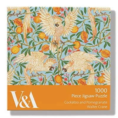 Image of V&amp;A Museum Cockatoo and Pomegranate 1000 Piece Jigsaw Puzzle
