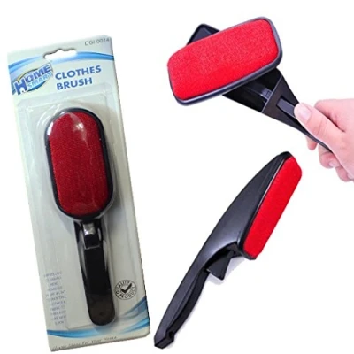 Image of Guaranteed4Less Brushx1 SWIVEL CLOTHES BRUSH MAGIC LINT CLEANING FURNITURE HAIR REMOVER DUSTER 5cm(Black)