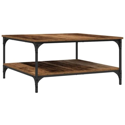 Image of vidaXL Coffee Table Old wood 80 x 40 cm Engineered