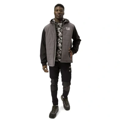 Image of Caterpillar Tech Hybrid Jacket Adults Black 4x Extra Large Mens