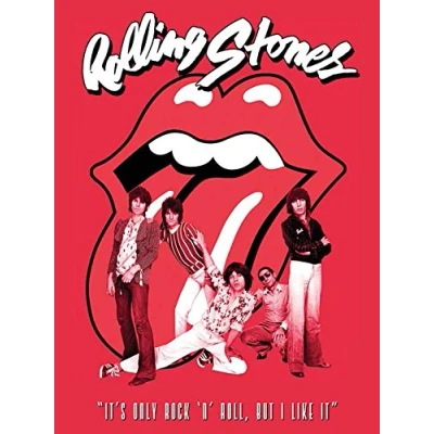 Image of Rolling Stones It&#039;s only Rock n roll 60 x 80cm Canvas Print, Multi Colour