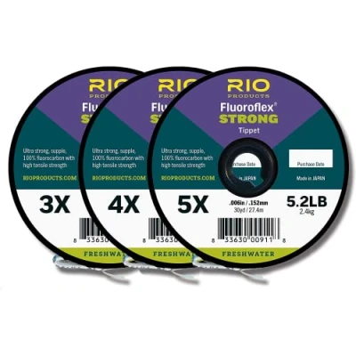 Image of RIO Products Fly Fishing FLUOROFLEX Strong Tippet 3 Pack 4X 6X