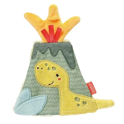 Image of Fehn Crinkle Vulkan Activity Baby Raschel Toy for Gripping and Playing Animal Motor Skills &amp; Babies Toddlers from 0+ Months
