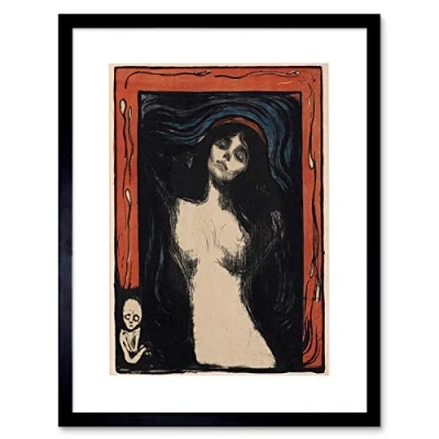 Image of Wee Blue Coo Painting Munch The Madonna Framed Wall Art Print