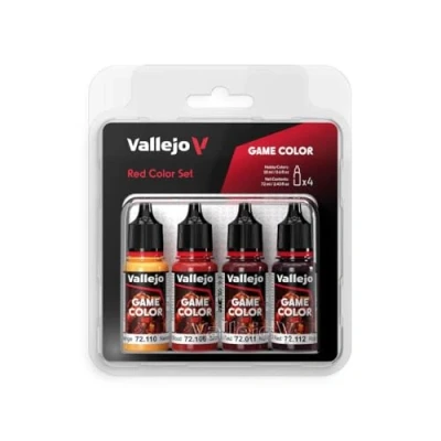 Image of Vallejo AV Game Color Set Red Colors (x4)