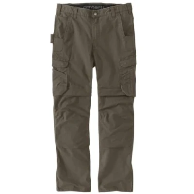 Image of Carhartt Men&#039;s Steel Rugged Flex Relaxed Fit Ripstop Double front Cargo Work Pant, Tarmac, 32W / 30L