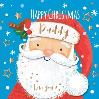 Image of Happy Christmas Daddy Embellished Greeting Card Special Xmas Cards SCXR0091/DDY