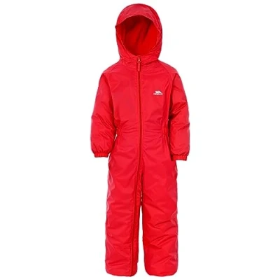 Image of Trespass Baby Dripdrop Rain Suit, Signal Red, 6 12 Months