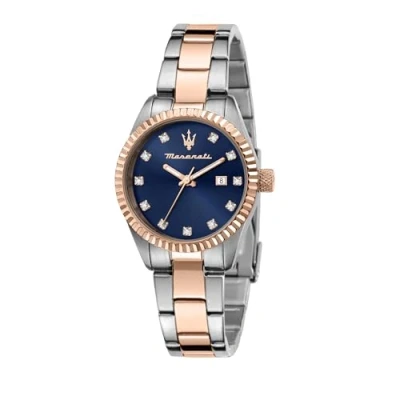 Image of Maserati Stainless Steel, Rose Gold PVD Women&#039;s Watch, COMPETIZIONE Collection R8853100507