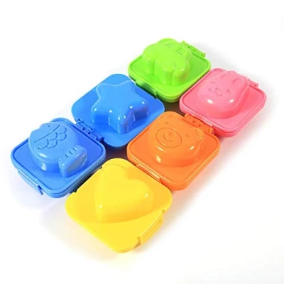 Image of 6 Pcs/Set Cartoon Cute Boiled Eggs Sushi Rice Mold Mould Pan Cooking DIY Tools Kitchen Bento Accessories for Kids