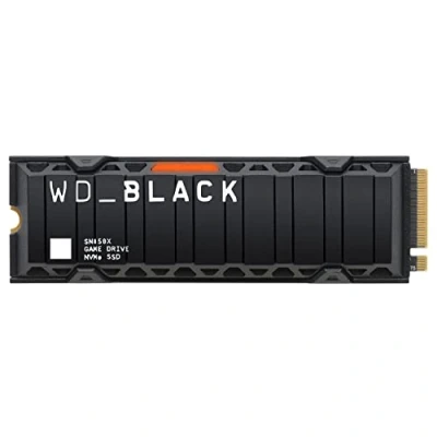 Image of WD_BLACK SN850X 1TB NVMe M.2 SSD, 2280 SSD with Heatsink, Gaming Expansion PCIe Gen4 NVMe, High Performance Internal Read speeds up to 7300 MB/s, Write 6,300 MB/s