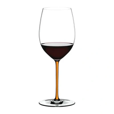 Image of Riedel Hand Made Fatto A Mano Cabernet / Merlot Glass Orange