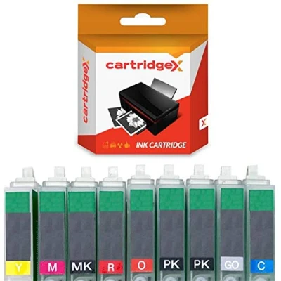 Image of Cartridgex Compatible 8 Ink Cartridge Set Replacement for Epson Stylus Photo R2000