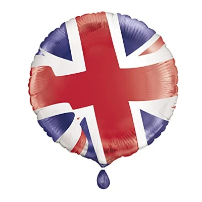 Image of Unique 28797 Foil Balloon 45 cm Union Jack Party, Multicolour