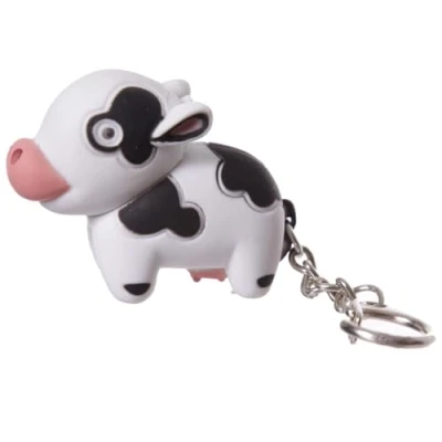Image of Little Cow Keyring LED Torch &amp; Mooing Sound Mini Gift Cracker Filler