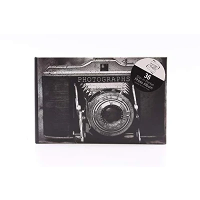 Image of Tallon Vintage Camera Mini Photo Album Memo Slip In Pocket Holds 36 Photos