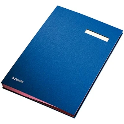 Image of Esselte 621063 Signature Book 20 Tab Blue