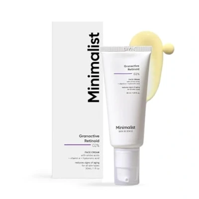 Image of Minimalist 2% Retinoid Anti Ageing Night Cream For Wrinkles &amp; Fine Lines With Retinol Derivative Sensitive Skin, white, 30 ml (Pack of 1)