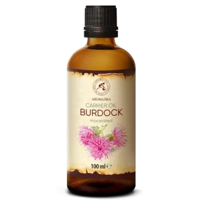 Image of Burdock Seed Oil 100 ml 100% Pure &amp; Natural Arctium Lappa Root Best Hair great benefits for Skin Face Body care Glass Bottle Oils
