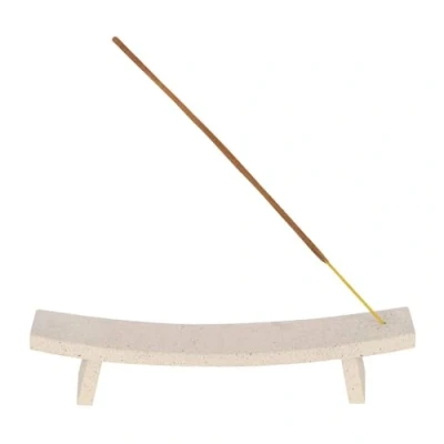 Image of Something Different Minimalist Speckle Incense Holder (One Size) (Cream)
