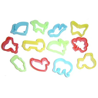 Image of Plastic dough cutters, set of 12