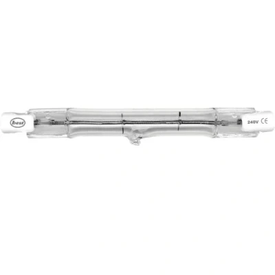 Image of Merriway BH00597 (5 Pcs) Tungsten Halogen Linear Lamps, 100 W, R7/R7S/Rx7S, 78 mm Pack of 5 Pieces