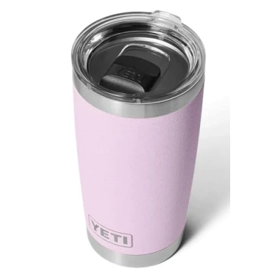 Image of YETI Rambler Tumbler, Vaccum Insulated Stainless Steel Tumbler with Magslider Lid, Cherry Blossom, 20 oz (591 ml)