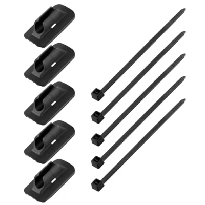 Image of TTTLLNN 5pcs Bike Cable Guide with Tie Bicycles Clamps Housing Hose Clip Brake Line Fixed Base