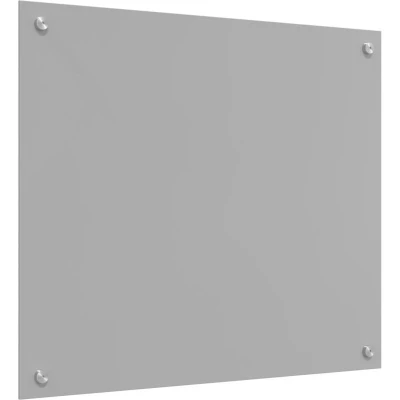 Image of vidaXL Kitchen Backsplash Light Grey 70x60x0.6 cm Tempered Glass