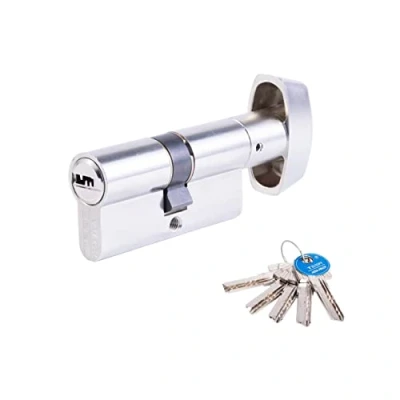 Image of Tesa Assa Abloy T65B3060N, Security Cylinder, T60, Long Level, Key Button, Nickel, 30 x 60 mm