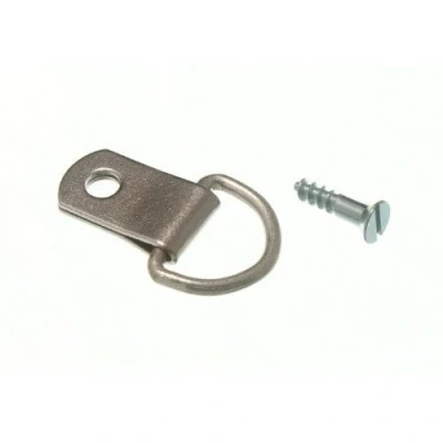 Image of Picture Frame Hanging D Ring Single NP Nickel Plated with Screws (Pack of 10)